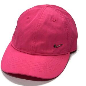 Nike Pink Hat Cap Youth 4-6x Girls Adjustable Solid Small‎ Swoosh Baseball